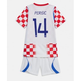 Dětské fotbalový komplet Chorvatsko Ivan Perisic #14 Domácí košile MS 2026 Krátkým Rukávem